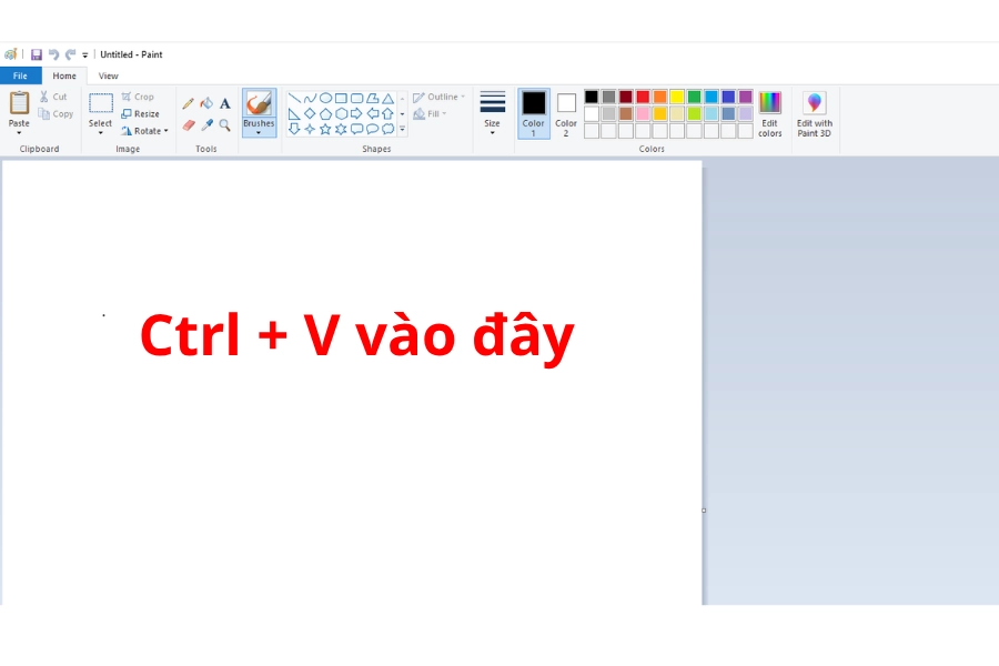 Dùng phím PrtSc dán toàn màn hình Dùng phím PrtSc dán toàn màn hình