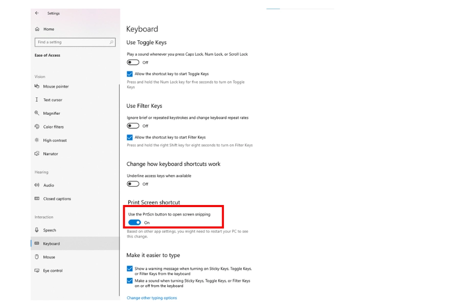 Nâng cấp phím Print Screen để chụp vùng chọn Nâng cấp phím Print Screen để chụp vùng chọn