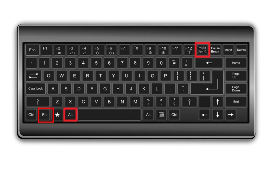 Alt + Fn + PrtSc kiểm tra phím khóa Alt + Fn + PrtSc kiểm tra phím khóa