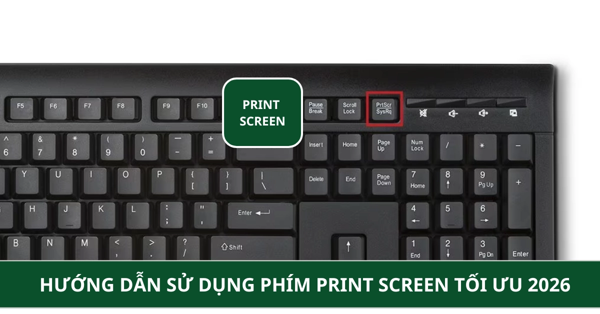 Phím Print Screen là gì? Công dụng và hướng dẫn sử dụng tối ưu nhất 2026