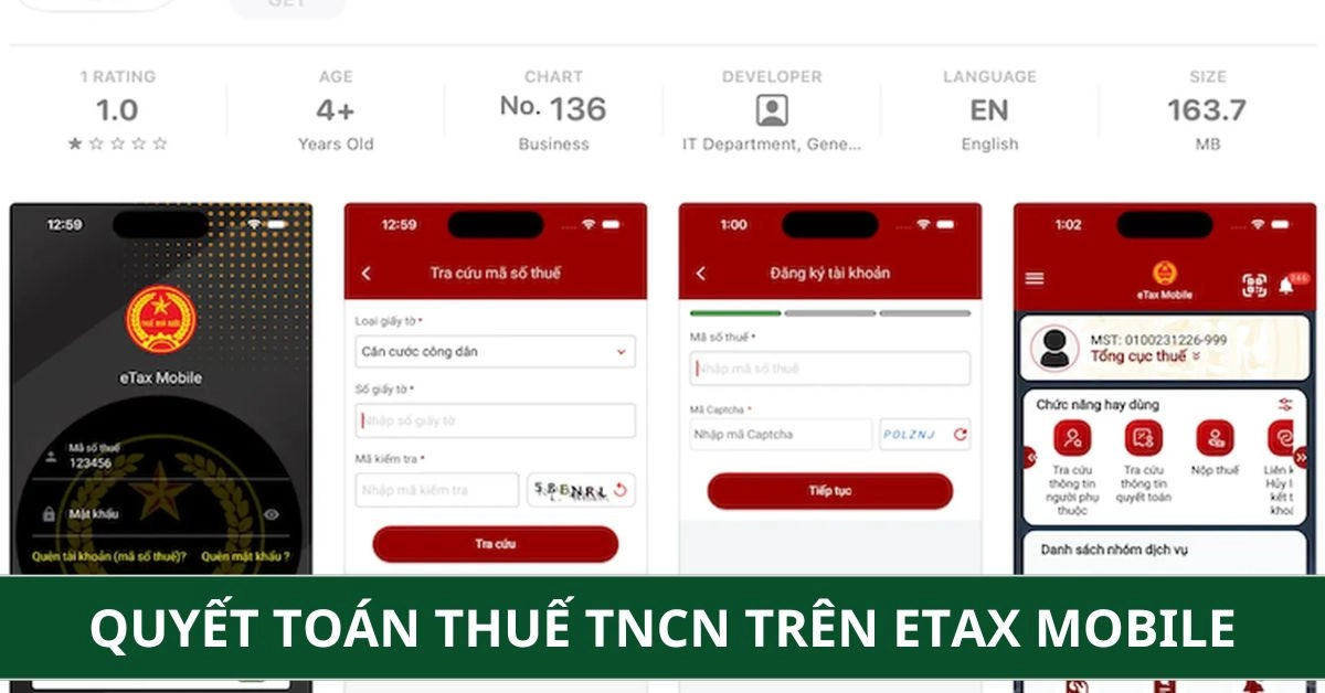 Quyết Toán Thuế TNCN Trên eTax Mobile — Hướng Dẫn Chi Tiết