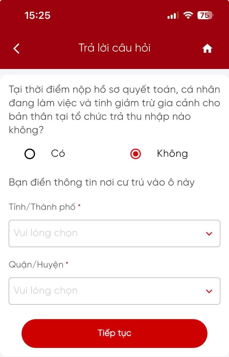  Kê khai các chỉ tiêu trên tờ khai