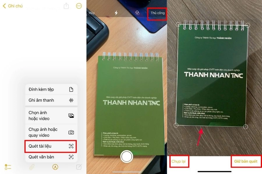 Scan ảnh và tài liệu trên iPhone bằng ứng dụng Ghi Chú Scan ảnh và tài liệu trên iPhone bằng ứng dụng Ghi Chú