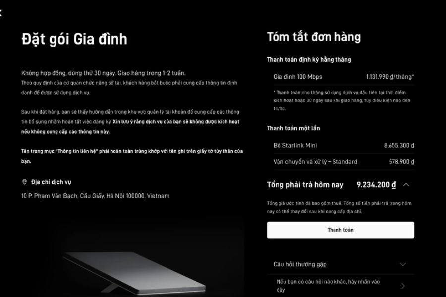 Dịch vụ Internet vệ tinh của Starlink chính thức có mặt tại Việt Nam Dịch vụ Internet vệ tinh của Starlink chính thức có mặt tại Việt Nam