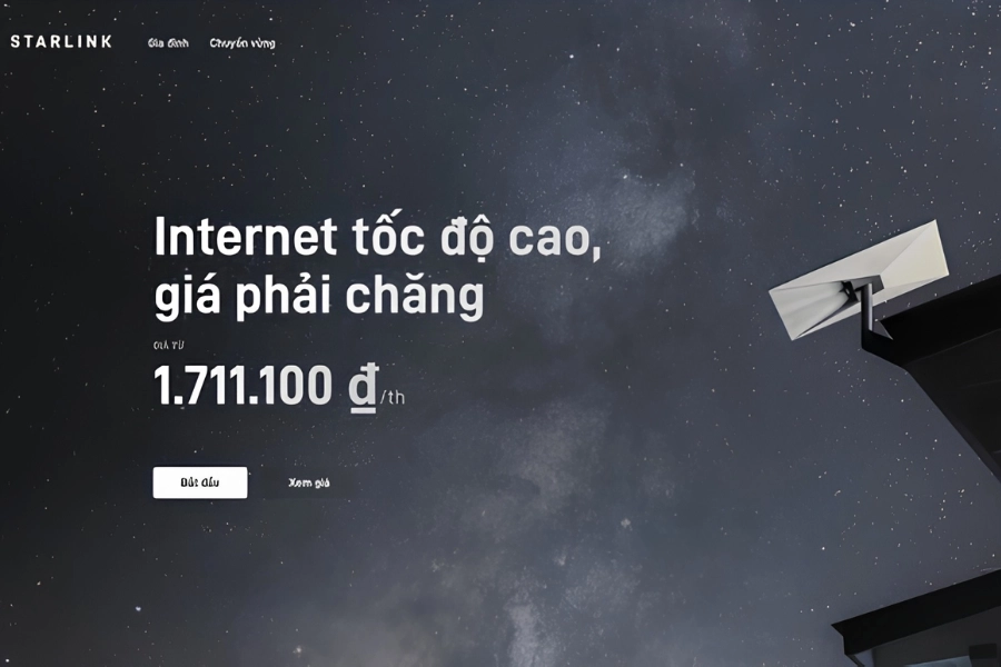 Chi tiết giá cước Starlink tại Việt Nam từ 1.7 triệu đồng/ tháng Chi tiết giá cước Starlink tại Việt Nam từ 1.7 triệu đồng/ tháng