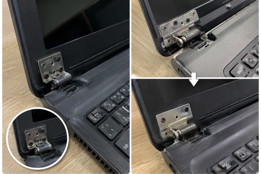 Trường hợp chỉ cần sửa chữa gia cố bản lề Trường hợp chỉ cần sửa chữa gia cố bản lề