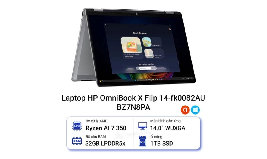 HP OmniBook X Flip 14-fk0082AU BZ7N8PA HP OmniBook X Flip 14-fk0082AU BZ7N8PA