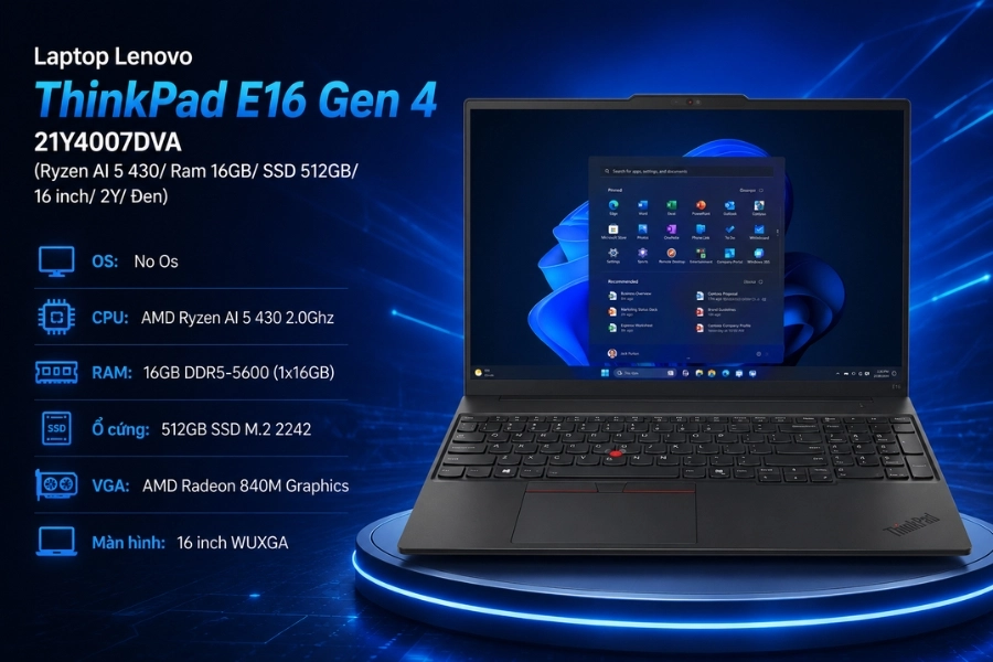 Laptop Lenovo ThinkPad E16 Gen 4 21Y4007DVA Laptop Lenovo ThinkPad E16 Gen 4 21Y4007DVA