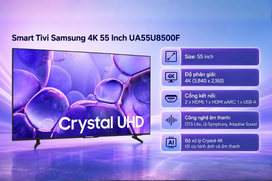Smart Tivi Samsung 4K 55 Inch UA55U8500F Smart Tivi Samsung 4K 55 Inch UA55U8500F