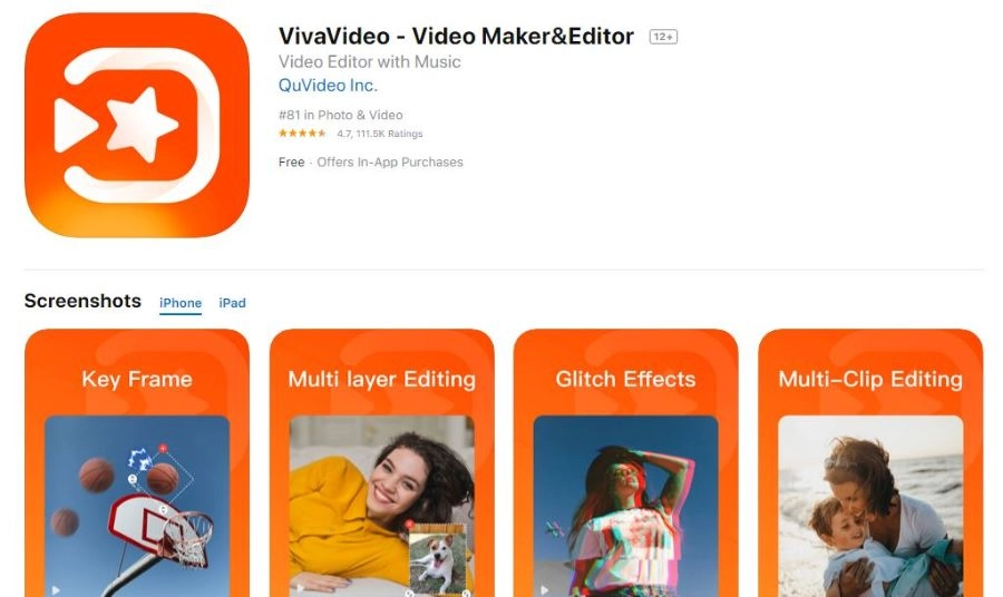 VivaVideo – App biên tập video lâu đời và dễ sử dụng