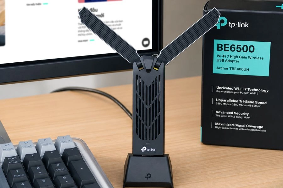 USB Wi-Fi 7 TBE400UH: Bứt phá tốc độ kết nối không dây USB Wi-Fi 7 TBE400UH: Bứt phá tốc độ kết nối không dây