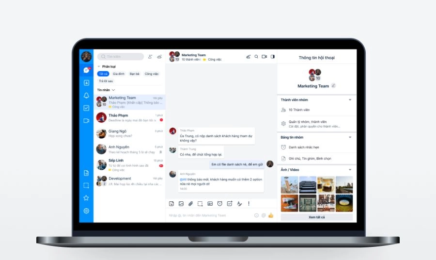 Những tính năng nổi bật của phiên bản Zalo Web