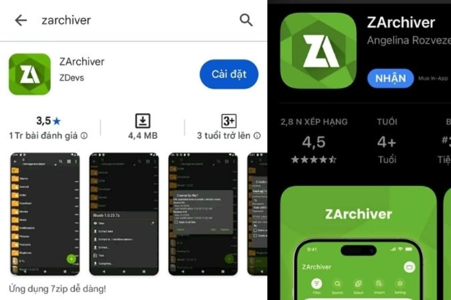 Hướng dẫn cách tải ZArchiver về điện thoại và máy tính bảng