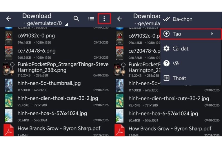 Cách nén file bằng ZArchiver