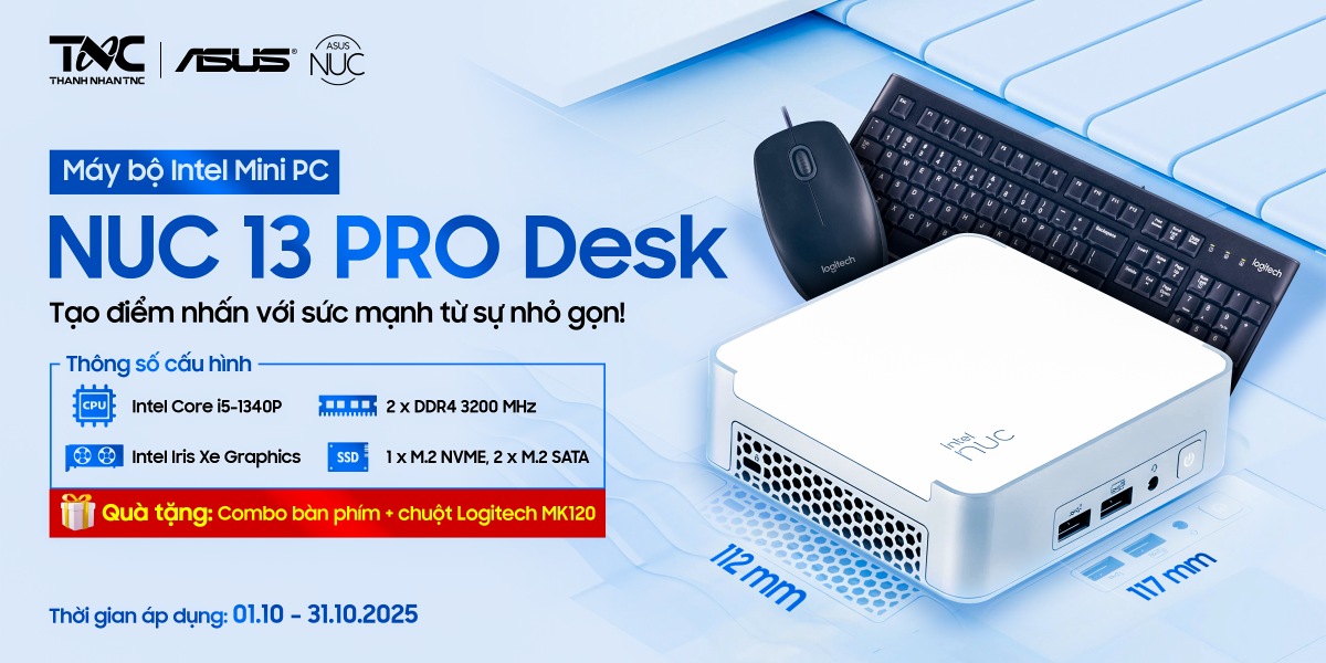 ASUS NUC 13 PRO DESK - SỨC MẠNH TỪ SỰ NHỎ GỌN
