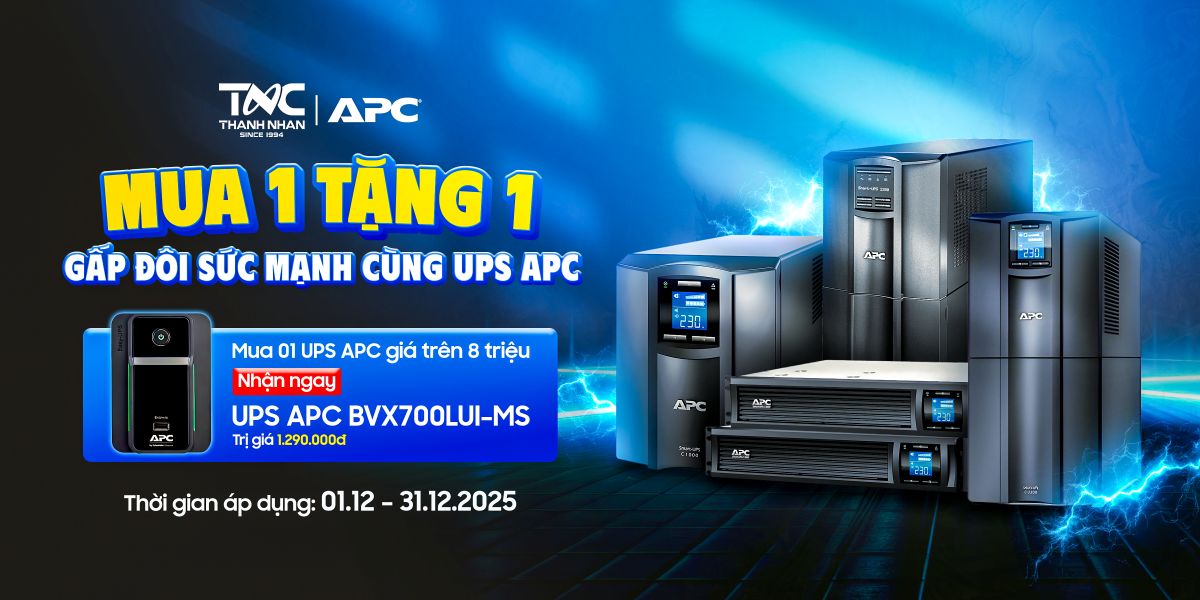 MUA 1 TẶNG 1 – GẤP ĐÔI SỨC MẠNH CÙNG UPS APC