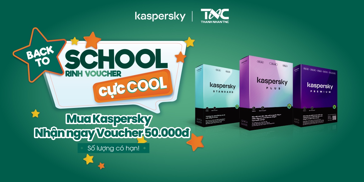 Mua Kaspersky tặng Voucher Gotit