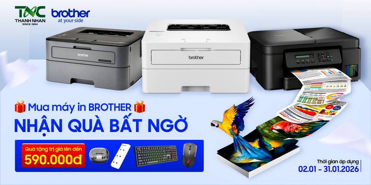 MUA MÁY IN BROTHER – NHẬN QUÀ BẤT NGỜ