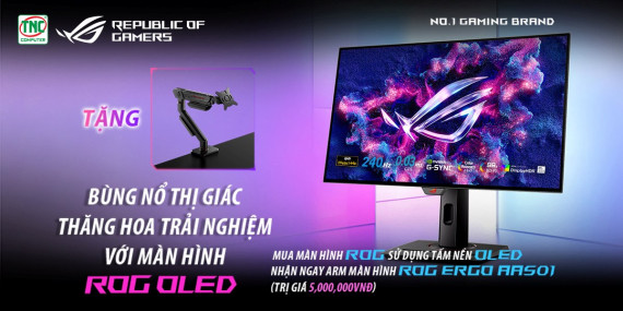 BÙNG NỔ THỊ GIÁC, THĂNG HOA TRẢI NGHIỆM VỚI MÀN ROG OLED
