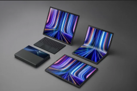 Laptop Asus Zenbook 17 Fold màn hình OLED 17.3 inch có thể gấp lại nhỏ gọn