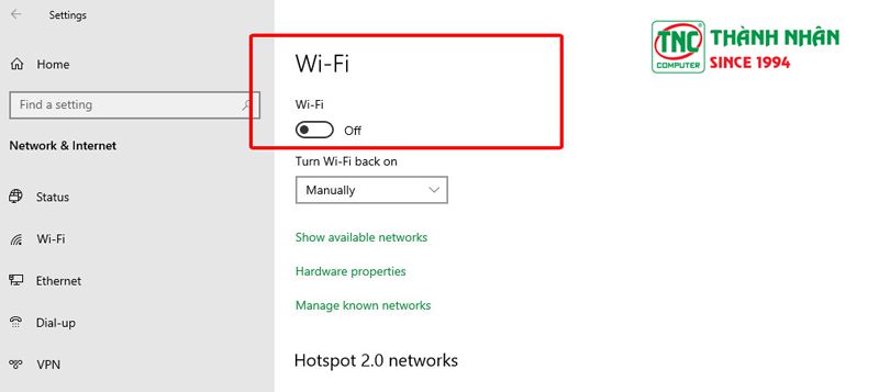 Cách bật sóng wifi trên laptop Dell