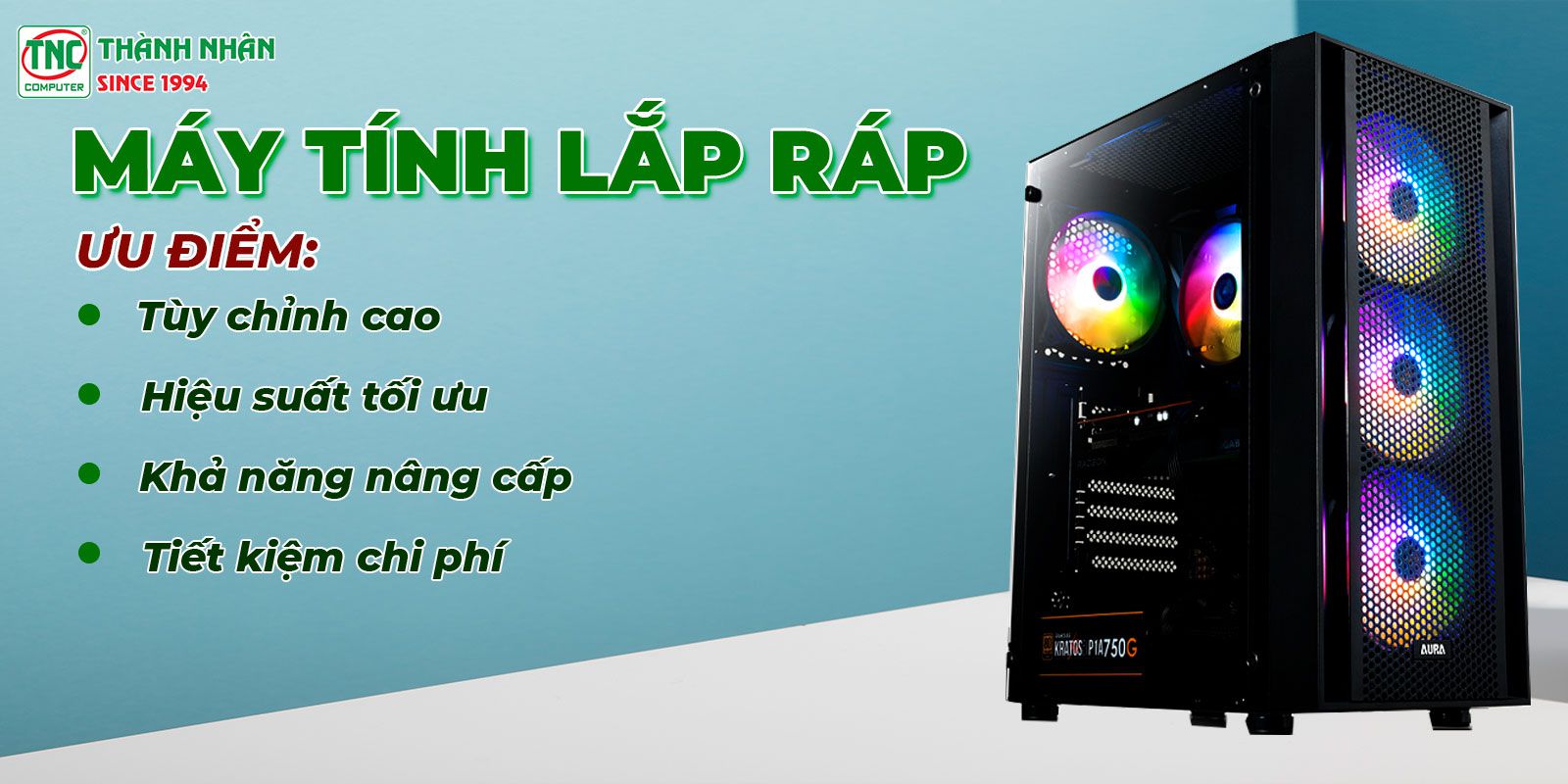 Ưu điểm của máy tính lắp ráp