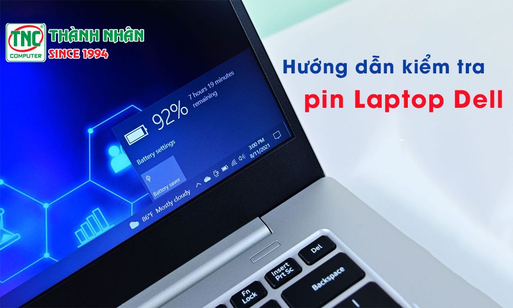 kiểm tra chai pin laptop dell