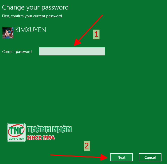 cách cài pass máy tính win 10