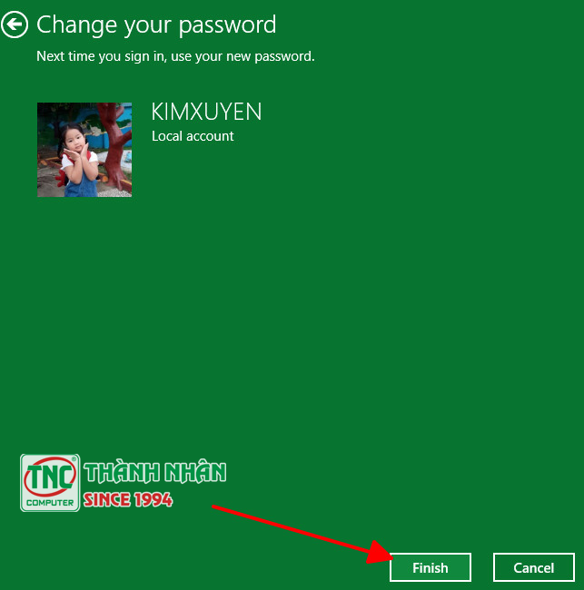 cách thay đổi mật khẩu