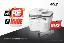 Brother ra mắt dòng máy in laser Toner Box thế hệ mới: Mực rẻ - In khỏe