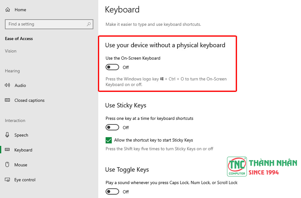 laptop ko gõ được bàn phím
