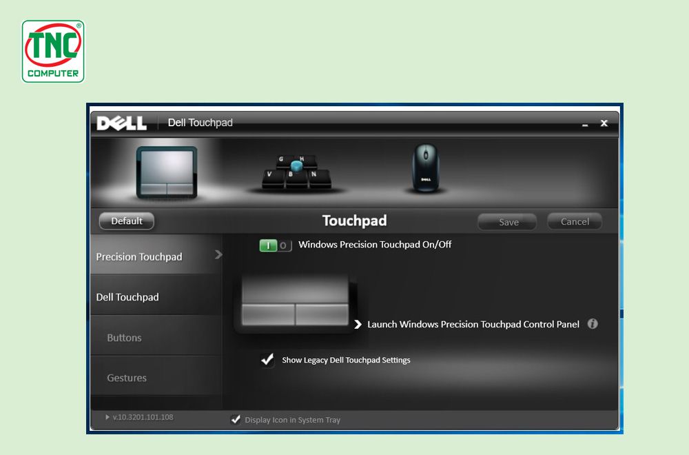 touch pad dell