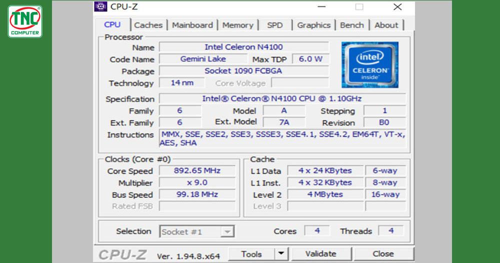Tab CPU