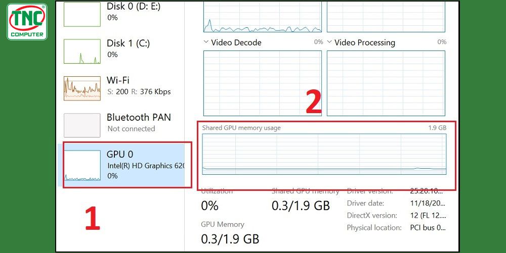 Vào GPU để xem thông tin card đồ họa máy tính