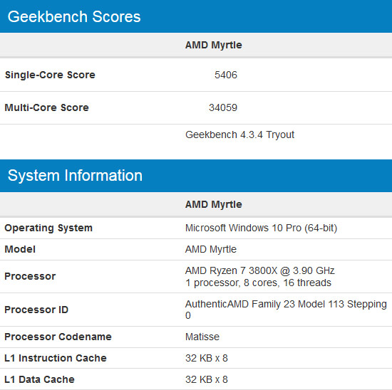  Điểm benchmark của AMD Ryzen 7 3800X đè bẹp đối thủ Intel i9 9900K 