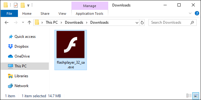 Cách mở tập tin Adobe Flash (SWF) không cần trình duyệt
