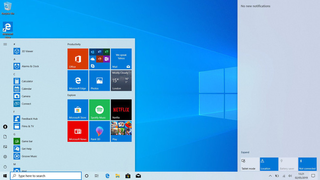 Đã có bản cập nhật Windows 10 May 2019