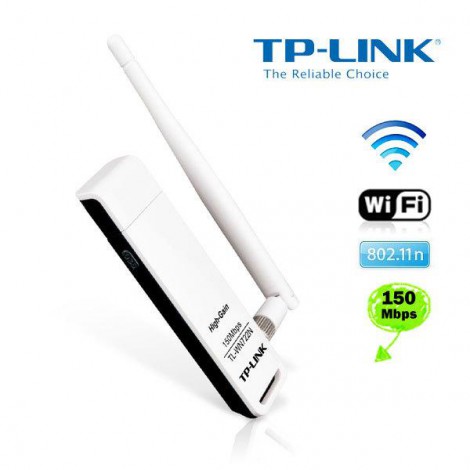 USB Wi-Fi TP-Link TL-WN722N (150 Mbps/ Wifi 4/ 2.4 GHz)