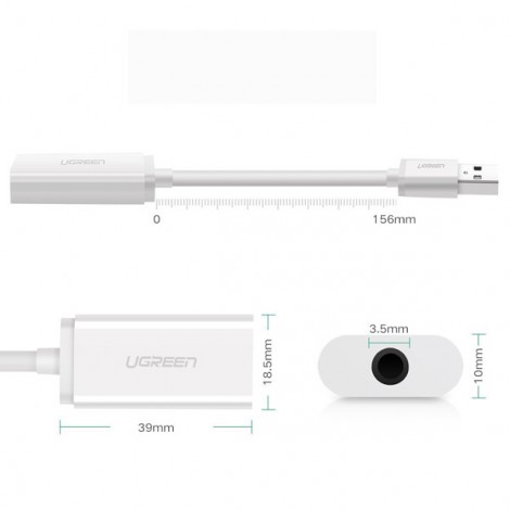 Bộ chuyển USB sang Audio Ugreen 30712