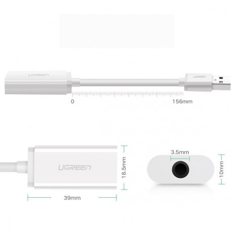 Cáp chuyển đổi USB sang Audio Ugreen 30712