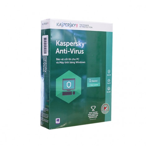 Phần mềm diệt virus Kaspersky Anti Virus (1 User)
