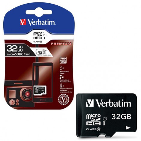Thẻ nhớ Micro SD 32GB Verbatim 44013