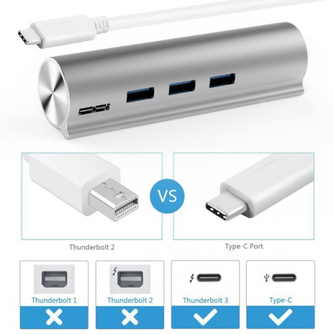 HUB USB Type C Unitek Y3095