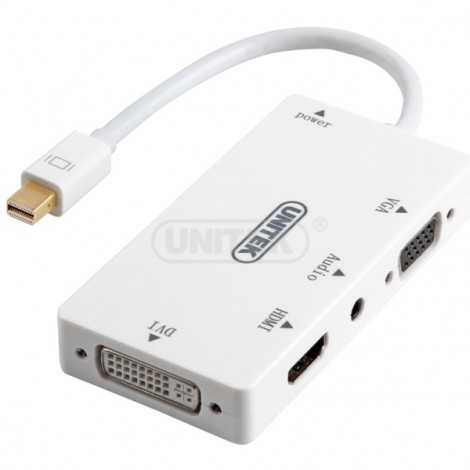 Cable mini Displayport sang HDMI/DVI/VGA/AUDI0 Unitek Y6354