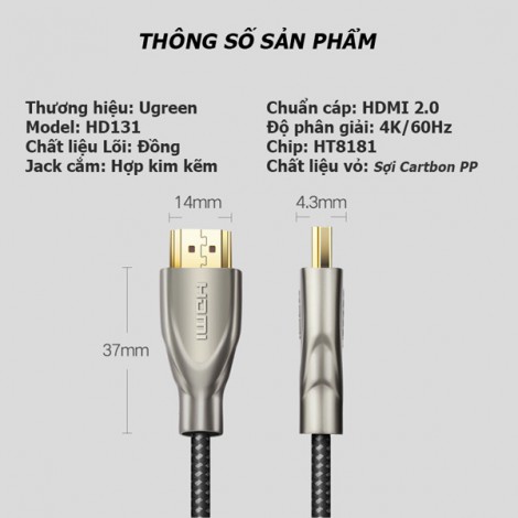 Cable HDMI Ugreen 50109