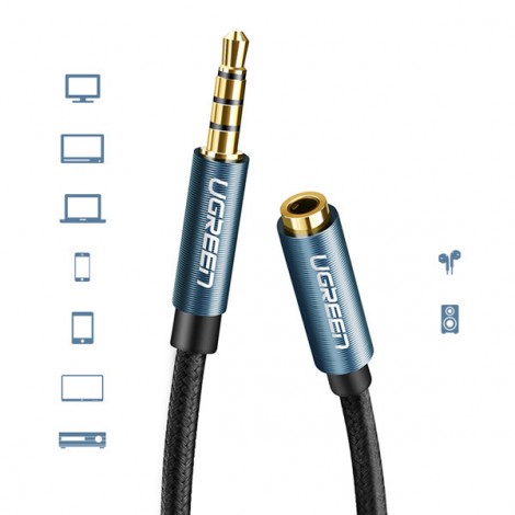 Cáp Audio 3.5mm 3 nấc nối dài 2M cao cấp Ugreen 40675