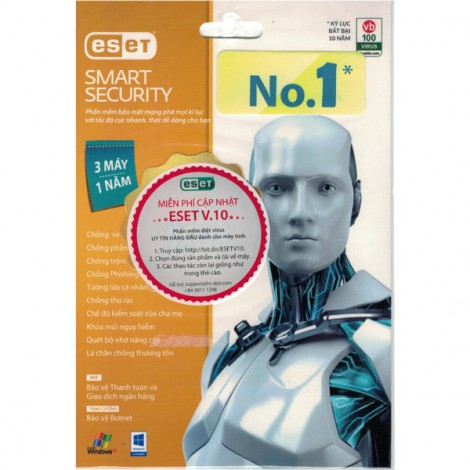 Phần mềm ESET Internet Security EIS-3U1Y