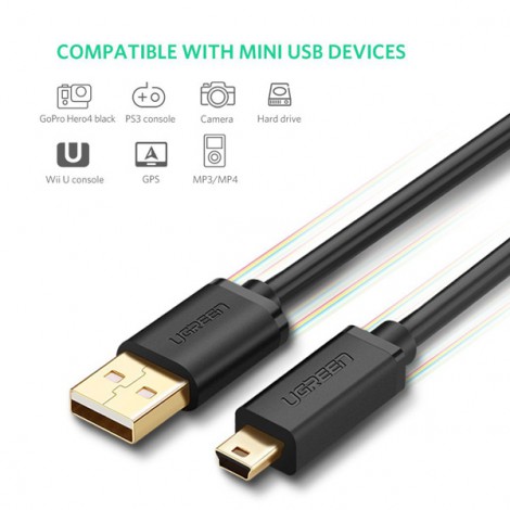 Cáp Mini USB to USB 2.0 dài 3m Ugreen 10386 