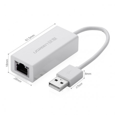 Bộ chuyển đổi USB 2.0 ra LAN Ugreen 20253