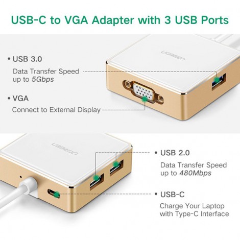 HUB USB 3.0 Ugreen 30442